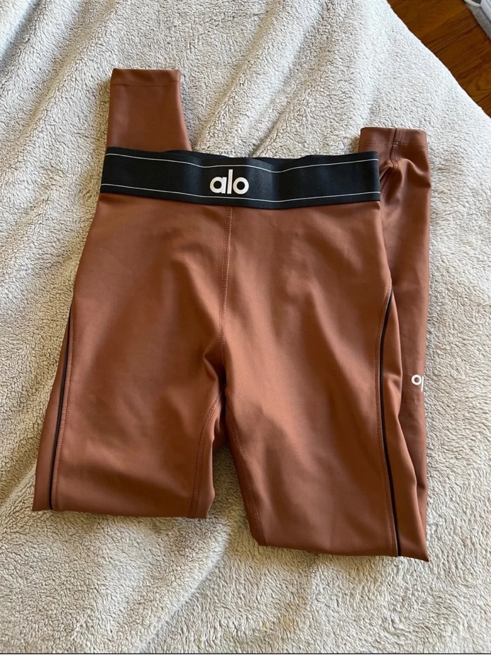 Alo Yoga Airlift Rust Brown High Waisted Leggings XS